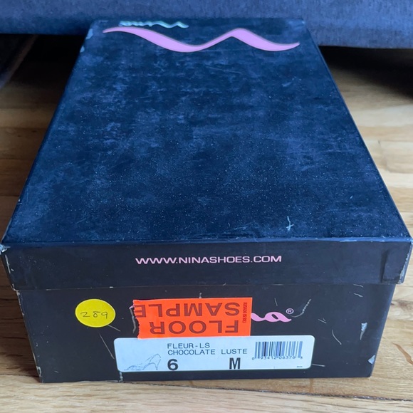 Nina Fleur Brown Chocolate Luste Peep-toe Pumps - Picture 10 of 11